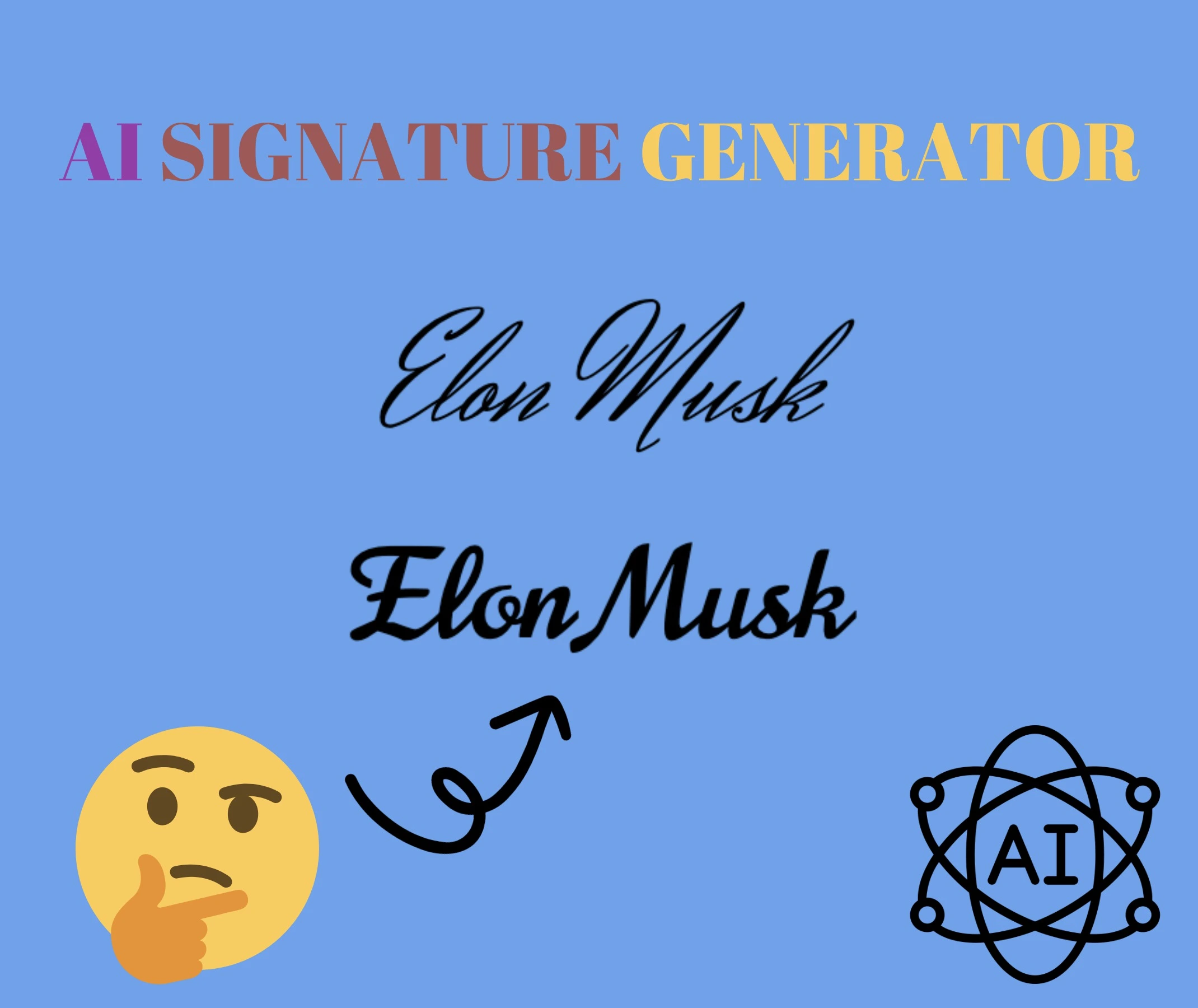 Write a signature with the Signature Generator